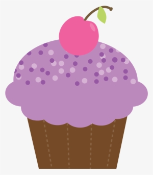 Happy Birthday Cupcake Clip Art And Nice Photo - Purple Cupcake Clip Art