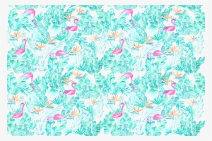 Custom Watercolor Flamingo Fabric - Watercolor Painting