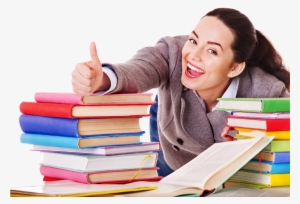 1175px Smiling Teacher Books1 - Smiling Teacher And Student