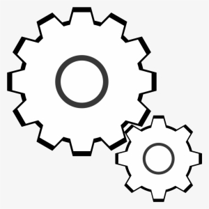 Big Image - Gear Clipart White Png