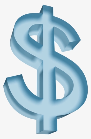 3d Dollar Sign Png Download - Blue Dollar Sign Transparent Background