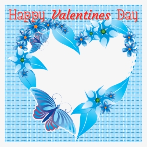 Heart Frame Blue Png