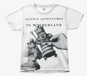 Alice In Wonderland T-shirt - Alice In Wonderland Resin Pendant - Alice In Crown