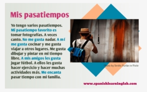 Talking About Hobbies In Spanish And Expressing Likes - Ejemplos De Pasatiempos Favoritos