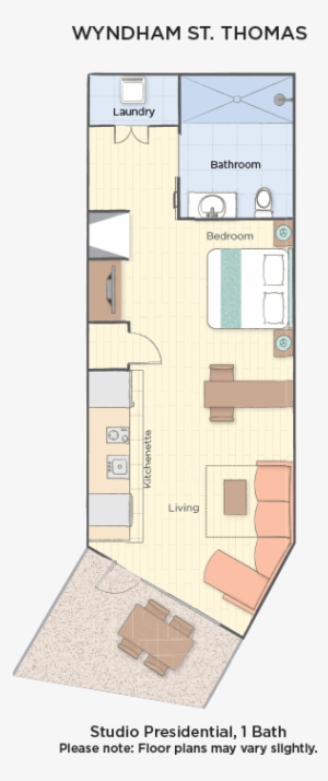 Studio Presidential - Floor Plan