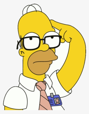 Homer Simpson Pensando - Homero D Oh Png