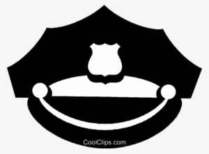 Police Officer's Hat Royalty Free Vector Clip Art Illustration - Chapeu Policia Png