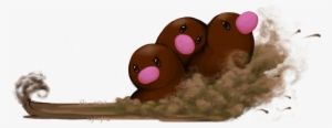 Dugtrio Used Bulldoze By Ra Ooo - Cartoon