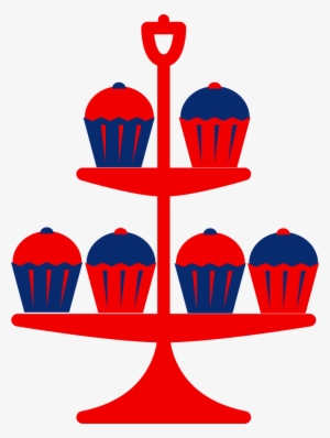Jubilee Cake Stand Red - Cake Stand Clipart Transparent