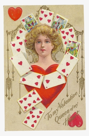 Wonderful Hard To Come By Vintage Postcard Featuring - Giclee Painting: Queen Of My Heart Postcard, 24x16in.