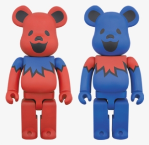 Grateful Dead Blue 400% Bearbrick - Medicom Alien 400% Bearbrick Action Figure