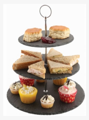 Genware Slate 3-tier Cake Stand 20/25/30cm - Cake