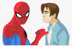 Ultimate Spiderman Cartoon Characters - Peter Parker Mega Spider Man