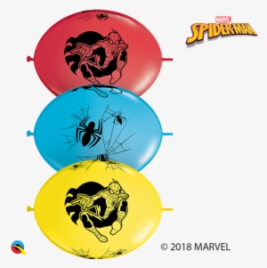 Larger Photo Email A Friend - 12 Spiderman Quick Links Assortment Balloons Bag