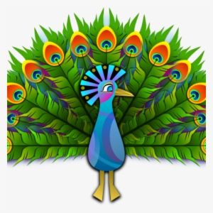 Peacock Clipart Cartoon Peacock Clipart Free Clipart - Peacock And The Crane Story