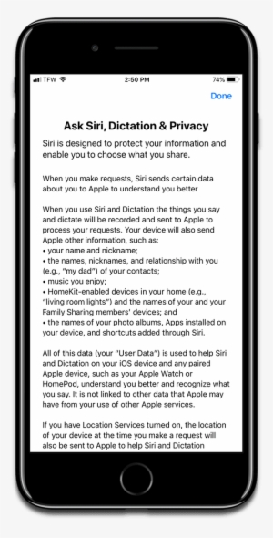 Reset Siri By Going Into Settings, As Shown In This - Entering Address In An App