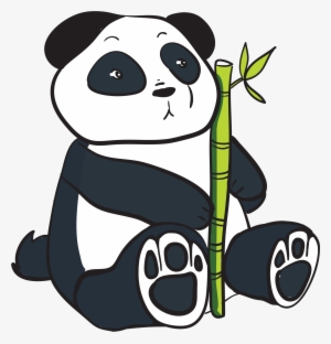 Bamboo Clipart Panda Pencil And In Color Bamboo Clipart - รูป หมี แพนด้า การ์ตูน