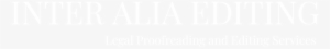 Inter Alia Editing Logo White Fin - Crowne Plaza White Logo
