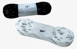 Riedell Black And White Waxed Laces - Riedell Laces Waxed 84' (213cm) Blanc