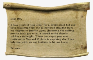 Note From Berwen - Summerset Isle