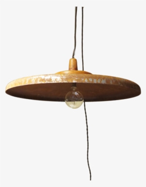 Wide Rust Pendant Rust Light