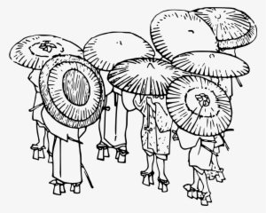 Japan Line Art Drawing Coloring Book - Illustration