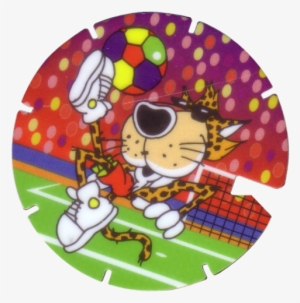 Tazos > Series 1 > 061 100 Chester Cheetah 78 Soccer - Cartoon