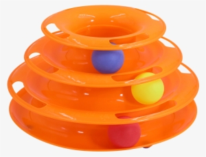 Cat Toy Cat Turntable Ball Three-layer Mouse Funny - Plastic