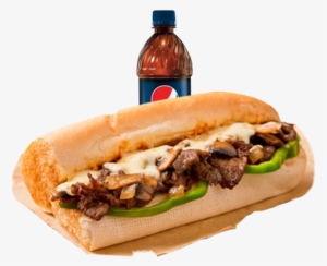 Philly Cheese Steak - Steak Peppers And Onion Sandwich