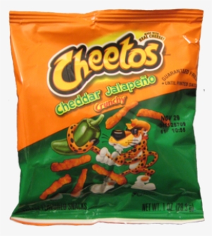 Some Variety Of Cheetos Always Make An Appearance - Cheetos Cheese Flavored Snacks, Crunchy, Cheddar Jalapeno