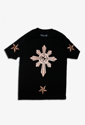 New Sun & Stars By Taglish Tees Sun And Stars, Filipino - 3 Stars And A Sun T Shirt