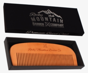 Pearwood Men's Comb Rocky Mountain Barber Canada - Hair Comb - Wood With Anti-static & No Snag Handmade