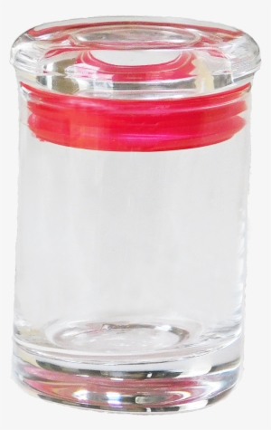 3oz Glass Jar/glass Lid/red Seal (72 Jars Per - Lid