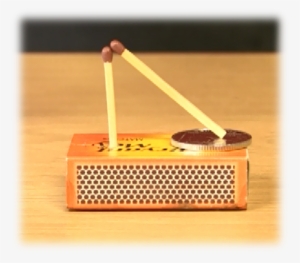 Raising The Matchstick Drawbridge - Matchstick Coin Trick