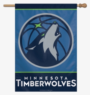 Minnesota Timberwolves Vertical Banner - Minnesota Timberwolves Wincraft 28" X 40" Primary Logo