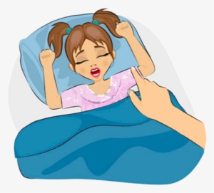 Girl Screaming While Sleep - Girl Sleeping Png Cartoon