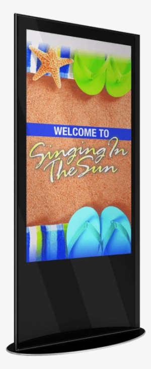 Freestanding Vertical Display System - Touch Screen Kiosks