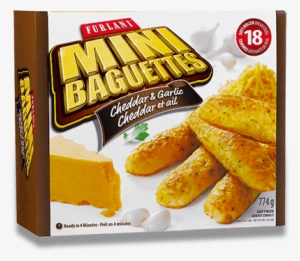 Cheddar & Garlic Mini Baguettes - Furlani Garlic Knots, Parmesan Garlic - 6 Knots, 8