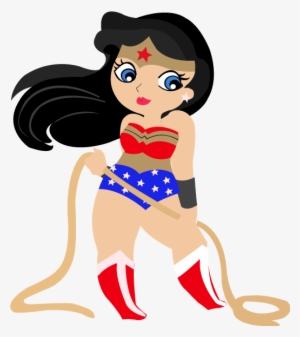 Wonder Woman Cute Png - Invitaciones De La Mujer Maravilla Para Editar