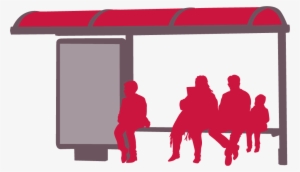Bus Stop 2 Red - Bus Stop Red Png