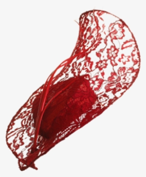 Ana Bella Millinery Red Lace Disc - Red