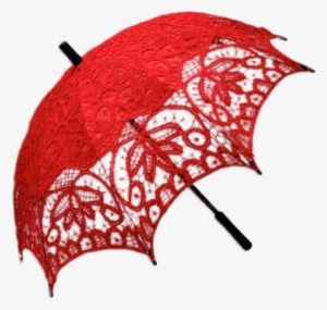 Parasol Battenberg Lace Png - Red Battenburg Parasol