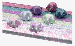 Zhihui Star Paper Glitter Lucky Star Origami Fluorescent - Glass Bottle