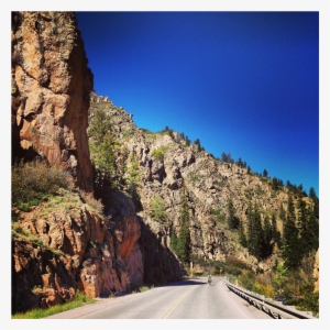 What A Road First Half Of Route 128 Followed The Colorado's - Highway