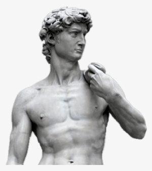 The Art Of Reality - David Transparent Background Statue