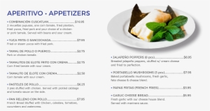 Aperitivos - Salvadoran Cuisine