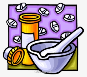 Mortar And Pestle Royalty Free Vector Clip Art Illustration - Clipart Mortar And Pestle