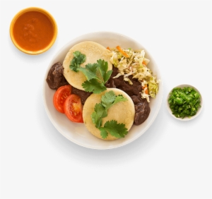 Spinach & Cheese Pupusa - Tomato Soup