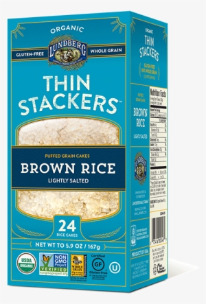 Lundberg Family Farms Organic Thin Stackers Lightly - Thin Stackers Rice Cakes