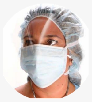 Face Mask 3 Ply With Shield Blue Tie On - Mascarilla Quirurgica Con Visor